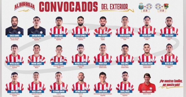  Anuncian a los albirrojos del exterior citados por Garnero