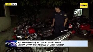 Video: Recuperan una motocicleta robada - ABC Noticias - ABC Color