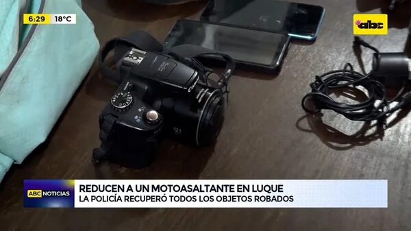 Video: Reducen a un motoasaltante en Luque - ABC Noticias - ABC Color