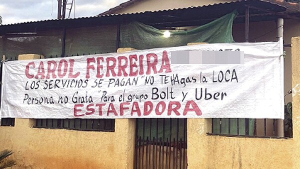 Por no pagar, Bolt y Uber la declaran “persona no grata”
