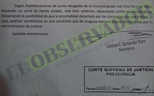 Maniobra fiscal para dejar impunes causas “no sería un hecho aislado”, dice Santander