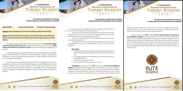 SE REALIZARÁ EL SEGUNDO CONGRESO NACIONAL E INTERNACIONAL DE TURISMO RELIGIOSO - Itapúa Noticias