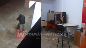 HURTARON MÁQUINAS TRAGAMONEDAS DE UN LOCAL DE CAMBYRETÁ - Itapúa Noticias