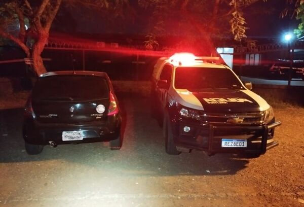 Policía incauta vehículo en Sanga Puitã con placas adulteradas