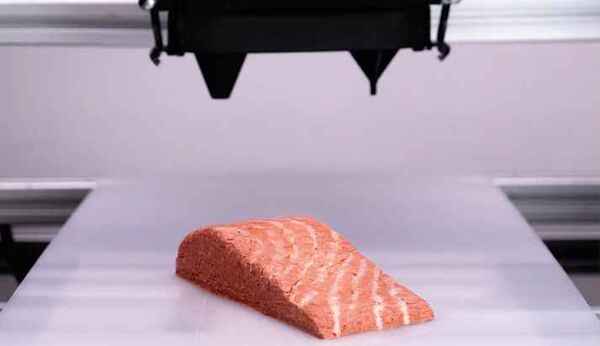 El salmón vegano elaborado con impresora 3D comienza a venderse en Europa