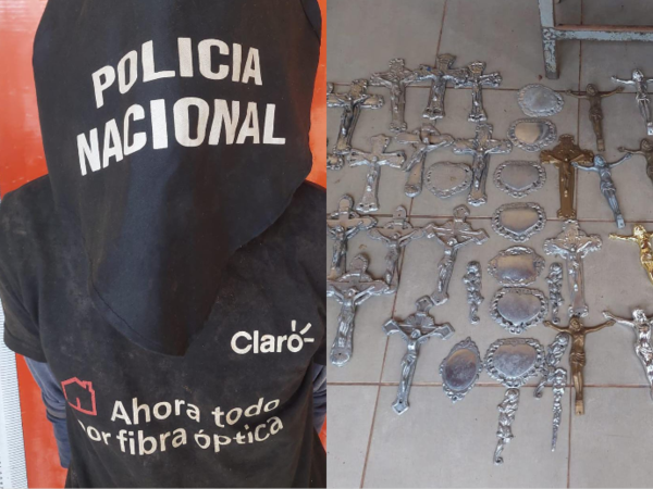 Robaba en cementerio y fue detenido