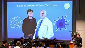 Nobel de Medicina por desarrollo de vacunas ARN mensajero