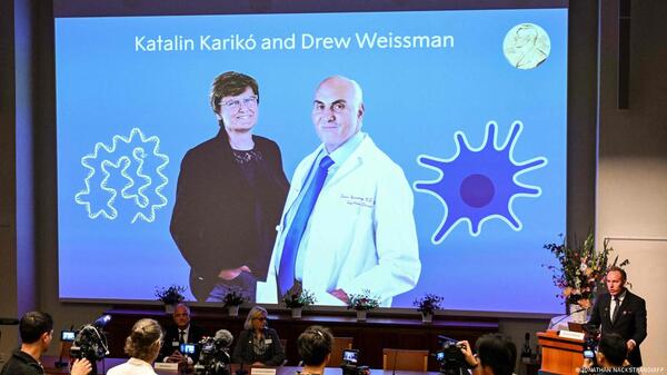 Nobel de Medicina por desarrollo de vacunas ARN mensajero