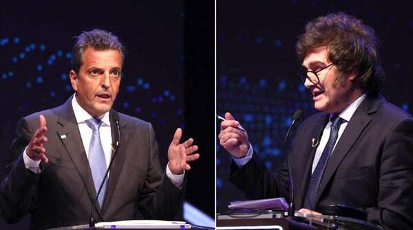 Massa y Milei se lanzan dardos al hablar de economía y el centro del debate es la inflación