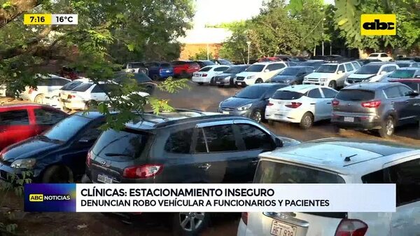 Video: Denuncian robo vehicular a funcionarios y pacientes - ABC Noticias - ABC Color