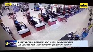 Video: Asaltaron supermercado y se llevaron vaper - ABC Noticias - ABC Color