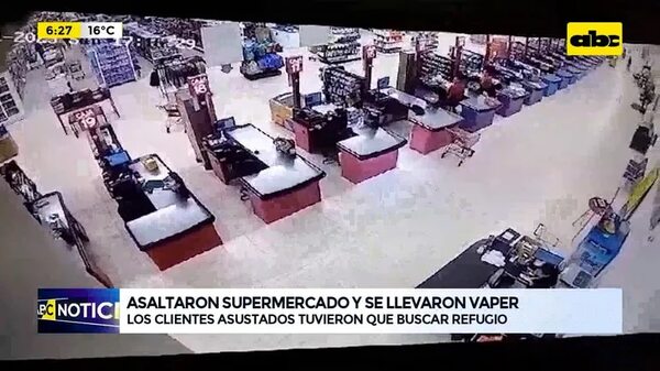 Video: Asaltaron supermercado y se llevaron vaper - ABC Noticias - ABC Color