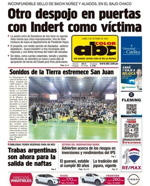 Diario ABC Color: Resumen de los títulos principales del 2 de octubre de 2023 - Podcast Radio ABC Cardinal 730 AM - ABC Color