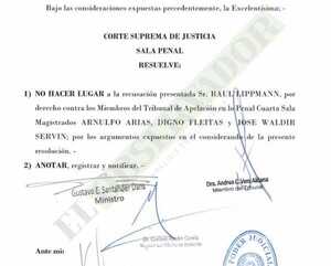 Sala Penal rechaza recusación de Fernández Lippmann por maliciosa y carente de razón