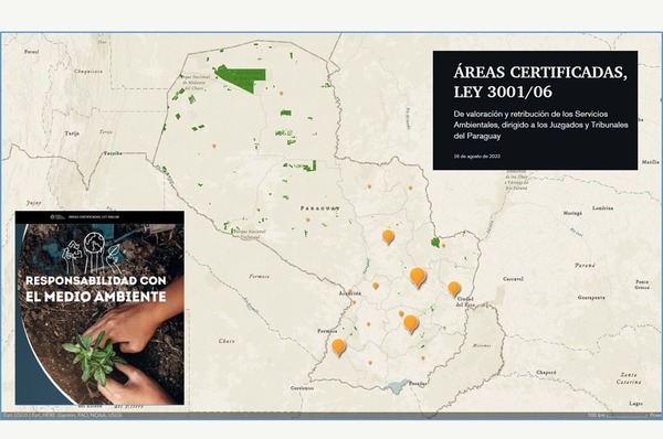 Listado de servicios georreferenciados para compensación por daño ambiental
