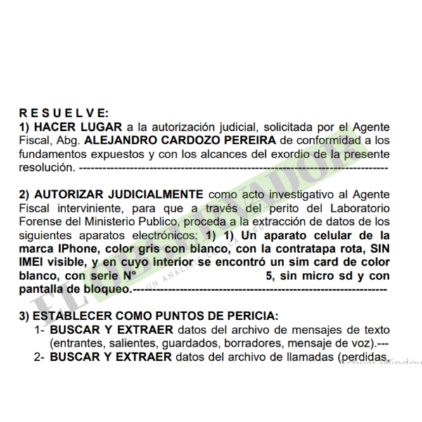 Extraerán datos del celular de supuesto sicario del PCC