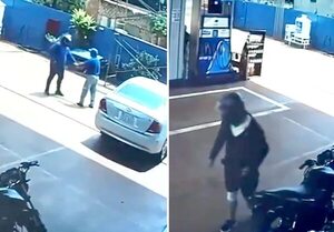 Video: Así asaltaron una gasolinera para robar la recaudación del día - Policiales - ABC Color