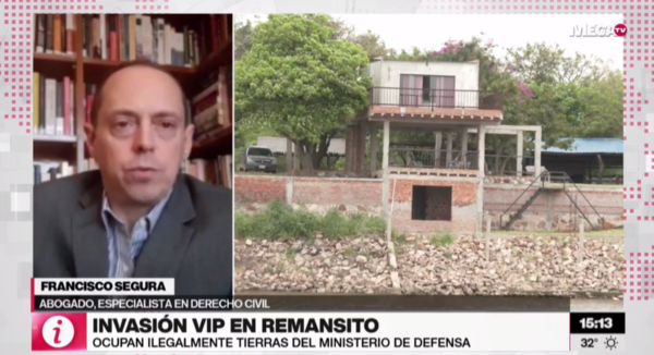 El Estado tiene que recurrir a la acción reivindicatoria para recuperar tierras en poder de ocupantes vip, según especialista - Megacadena