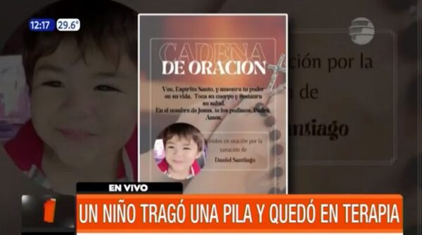 Niño tragó una pila y está grave | Telefuturo