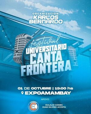 Primer día de la Expo Amambay 2023 con el Festival Universitario