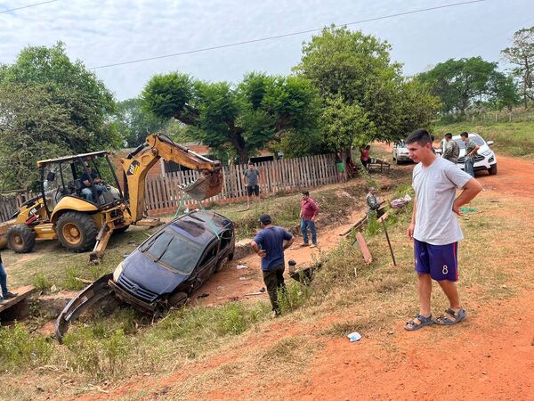 Aparatoso accidente en Paso Barreto deja un herido grave