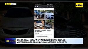 Video: Denuncian estafa en alquiler de vehículos - ABC Noticias - ABC Color