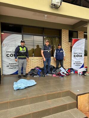 Descubren contrabando de prendas de vestir en Coronel Bogado