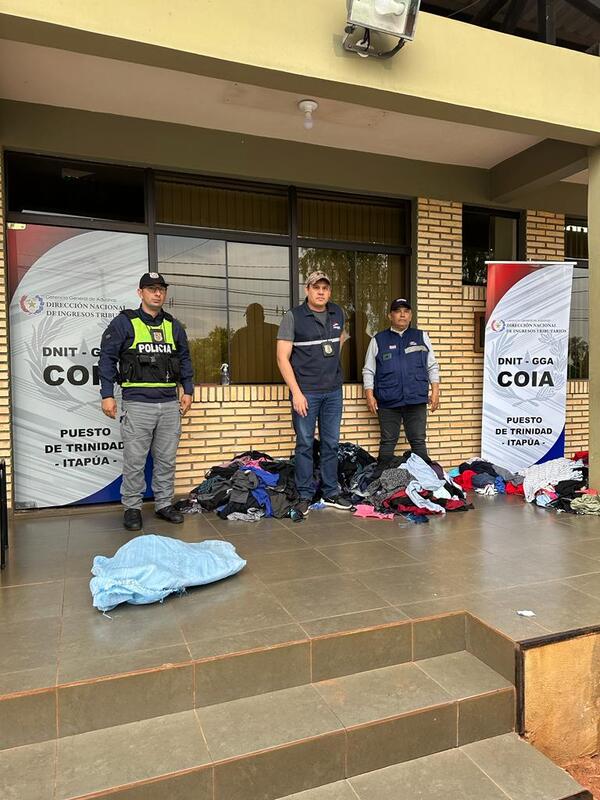 Descubren contrabando de prendas de vestir en Coronel Bogado