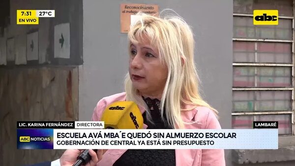 Video: Escuela “Ava Mba’e” quedó sin almuerzo escolar - ABC Noticias - ABC Color