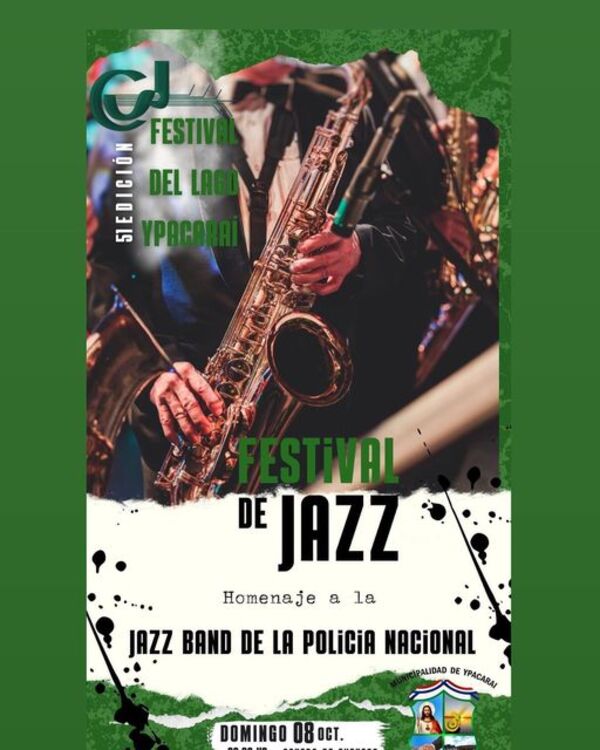 Ypacaraí invita al Festival de Jazz este domingo 8 de octubre