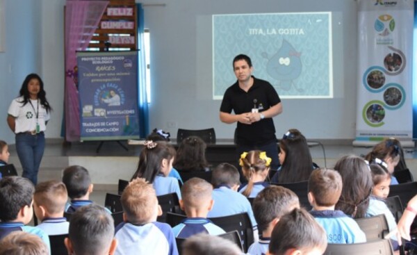 Jornada de educación ambiental en colegio de Minga Guazú