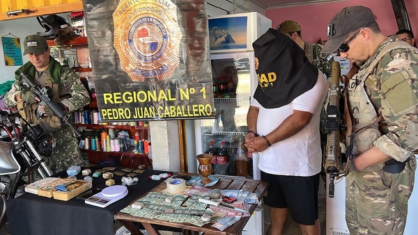 SENAD capturó a vendedor “mayorista” de drogas en Pedro Juan Caballero