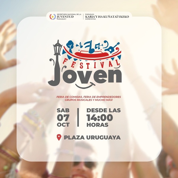Invitan al Festival Joven este sábado 7 de octubre