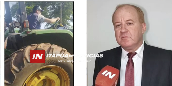 GOBERNADOR DE ITAPÚA AFIRMA QUE TRACTOR EN NUEVA ALBORADA NO FUE ROBADO - Itapúa Noticias