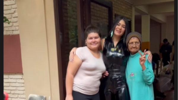 Laurys Dyva entregó víveres a familiares de pacientes del Instituto Nacional del Cáncer