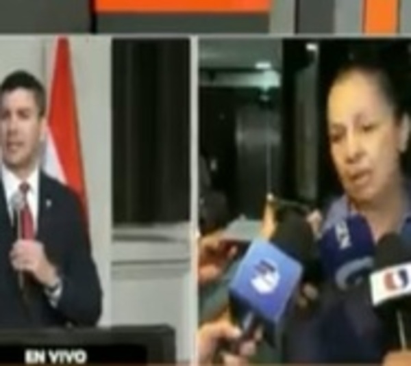 Yolanda Paredes dice a presidente que suelte la mochila de Cartes - Paraguay.com
