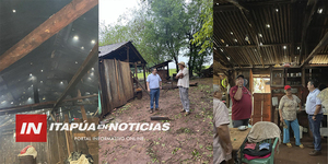 MUNICIPALIDAD DE CARLOS A. LÓPEZ ASISTIÓ A FAMILIAS TRAS TEMPORAL - Itapúa Noticias