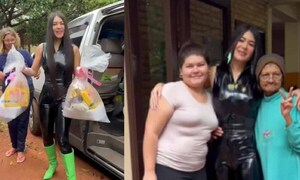 Laurys Dyva entregó víveres a familiares de pacientes del Instituto Nacional del Cáncer – Prensa 5
