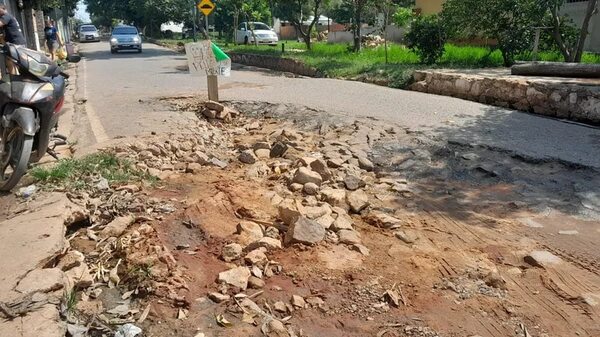 Calles de Ñemby en lamentable estado - Nacionales - ABC Color