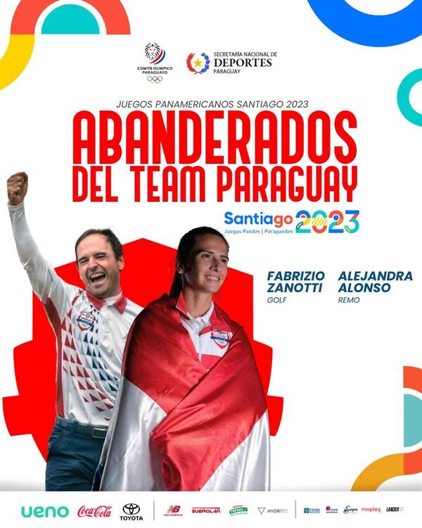 Fabrizio Zanotti y Alejandra Alonso son abanderados para Santiago 2023 - La Tribuna