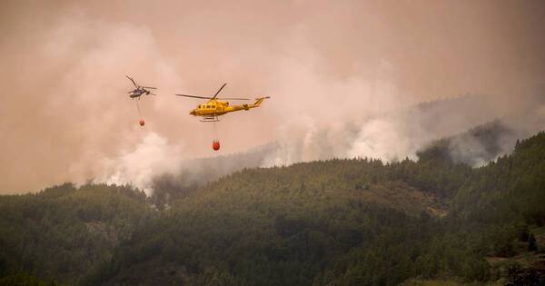 La Nación / Evacúan a unas 3.000 personas por gran incendio