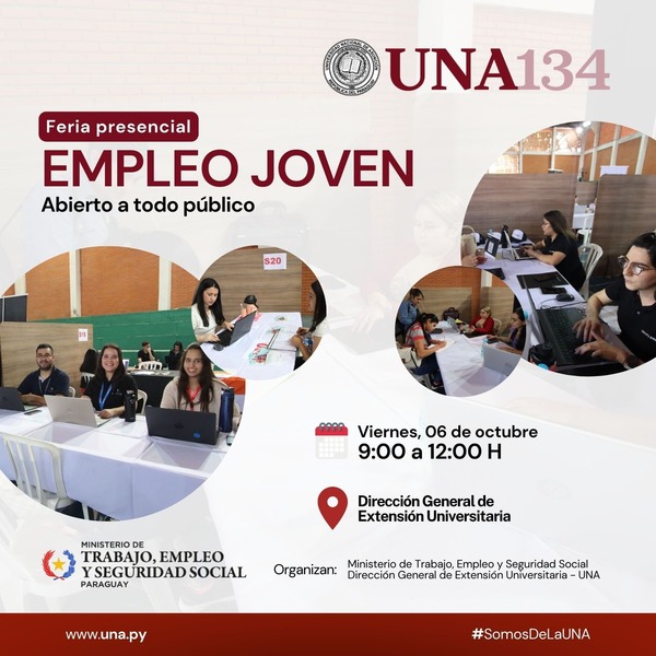 La UNA y el MTESS propician espacios para el primer empleo con 975 vacancias laborales | 1000 Noticias
