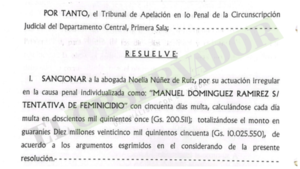 Multan a abogada que suspendió con recusación un juicio por tentativa de feminicidio a punto de finalizar
