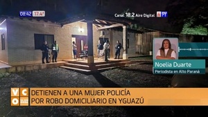 Arrestan a mujer policía por supuesto robo domiciliario - Noticias Paraguay