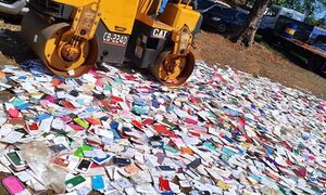 Destruyen importante lote de productos falsificados