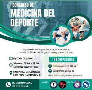 “I Congreso de Medicina del Deporte” en el Hospital de Clínicas - Polideportivo - ABC Color