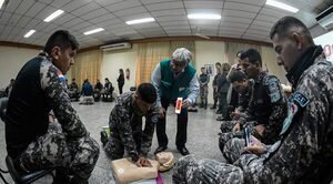 Capacitan a agentes del Grupo Lince en reanimación cardiopulmonar