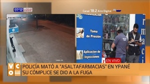 Policía abatió a supuesto asaltante en Ypané - Noticias Paraguay