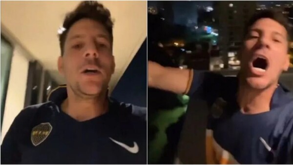 Gaspar Servio y su enloquecido festejo tras la clasificación de Boca