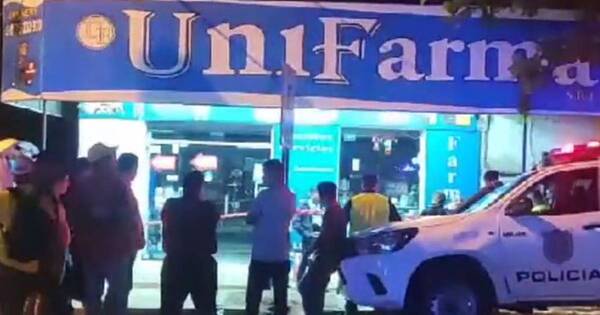 La Nación / Ypané: un sujeto fue abatido por la Policía tras asalto en una farmacia
